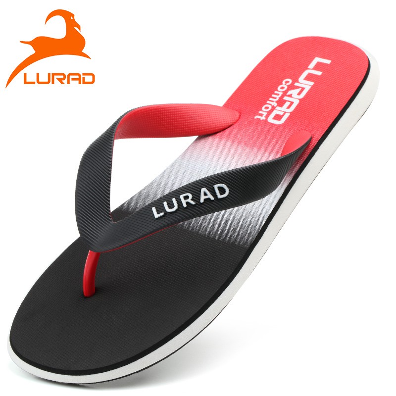 LURAD Fashion pelangi pria sandal jepit sandal, Sepatu pantai pria Non - Slip tren sandal jepit