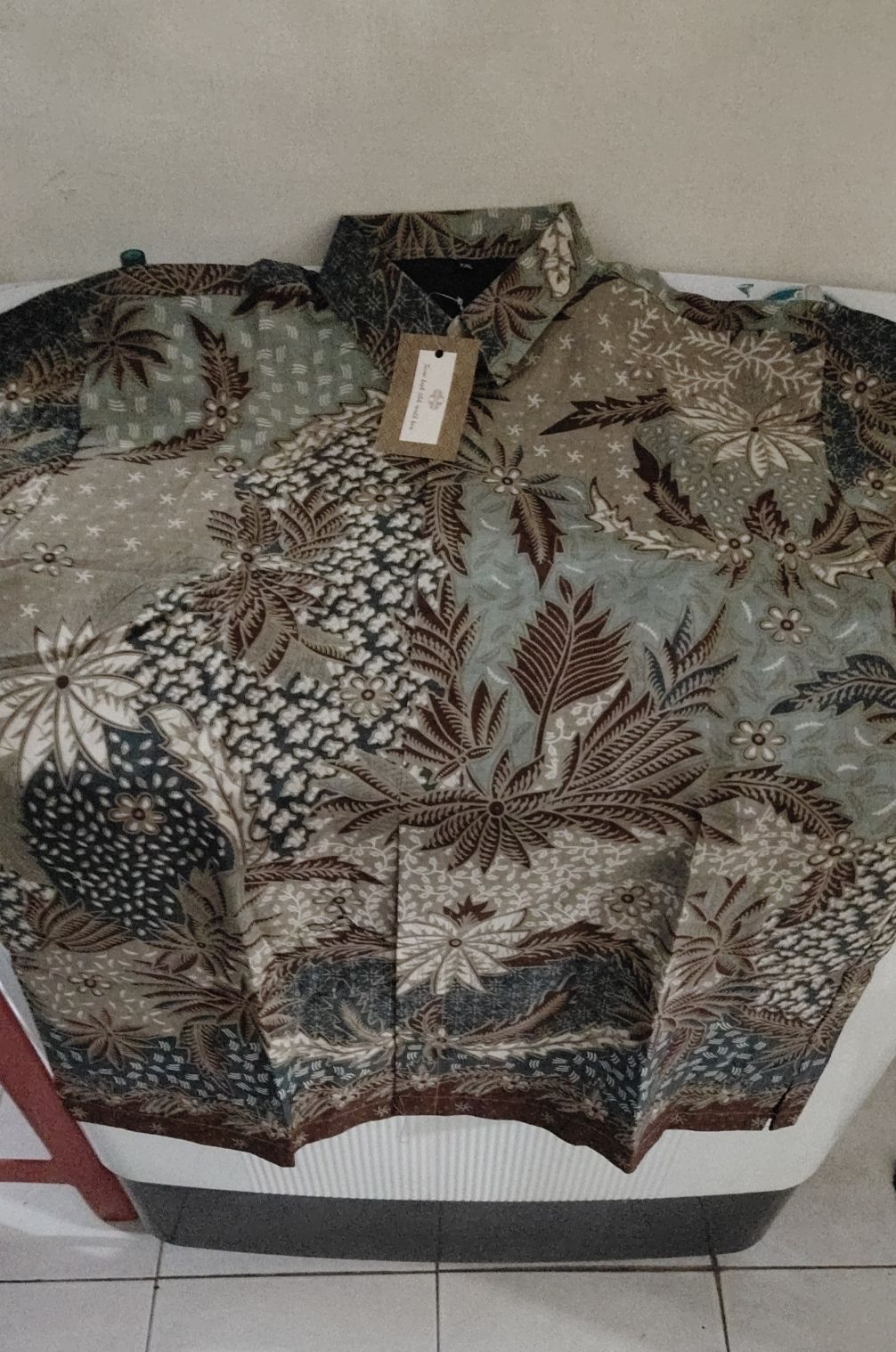 Sekartaji Lawasan Cabut Kemeja Batik Pria Katun Cabut Primisima Full Furing