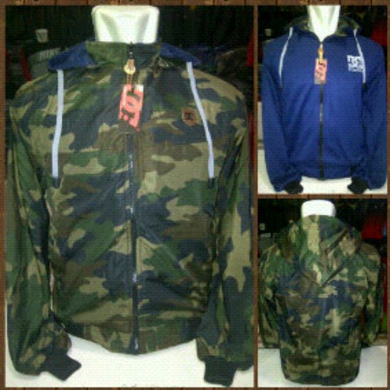 Promo Jaket Dc bolak balik loreng dalaman biru S-S1-122