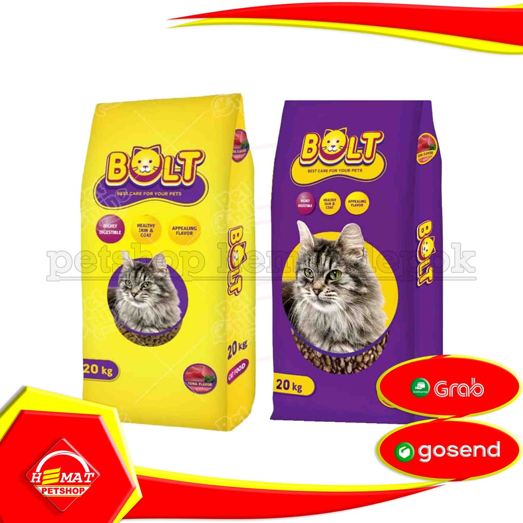 [GOSEND] Bolt Tuna 20 Kg Makanan Kucing 20Kg Donat Ikan