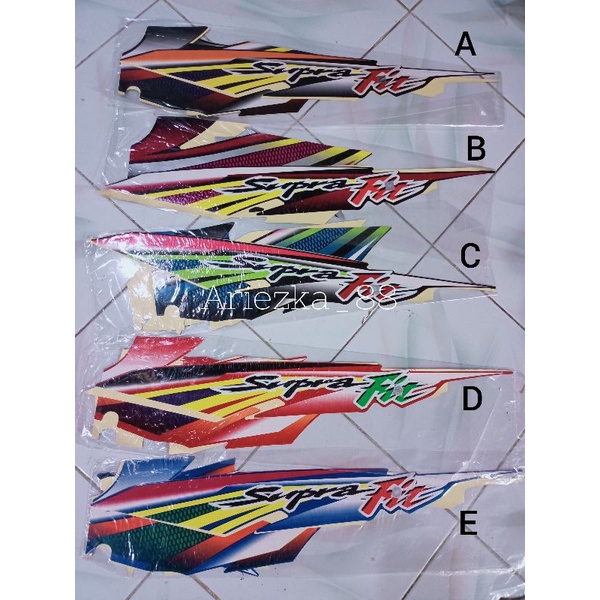 Striping Supra Fit 2004 Cakram | sticker bodi motor supra fit lama cakram