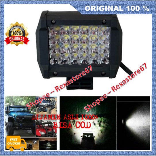 Lampu Sorot 24 Titik Led Waterproof  Tembak Sorot Led Cree Motor Mobil 24 Titik ASLI