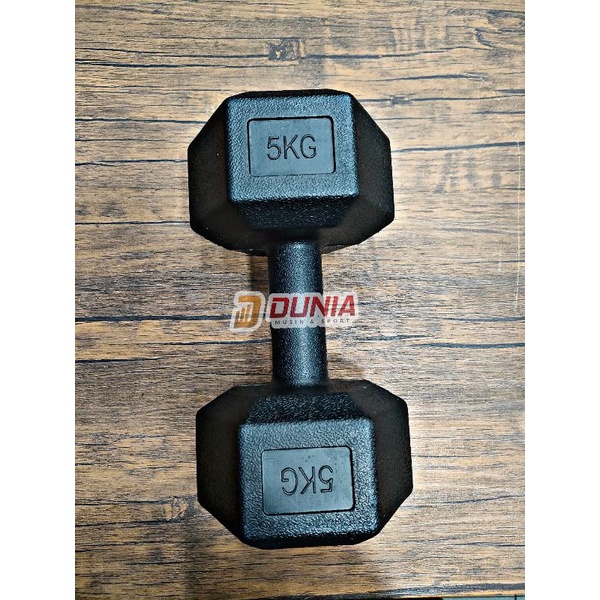 Dumble Barbel Hexagonal 5Kg Bahan PVC