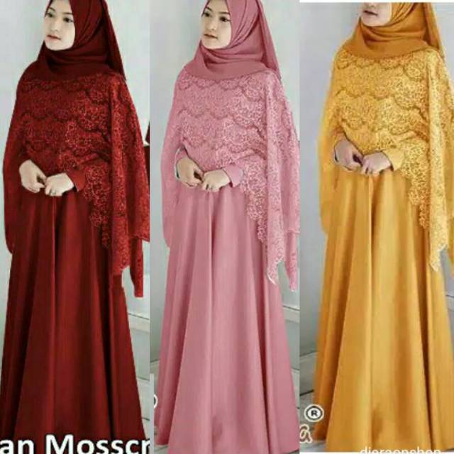 COD GAMIS BROKAT BUSUI OLIVIA DRESS ZAHRA DRESS dress brokat dress tulle gamis brukat bismillah P