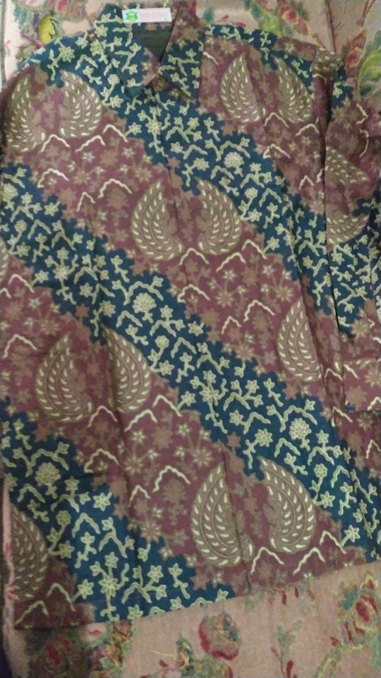 Kemeja Batik Prabu Bahan Katun Baturaden Reguler Fit A143