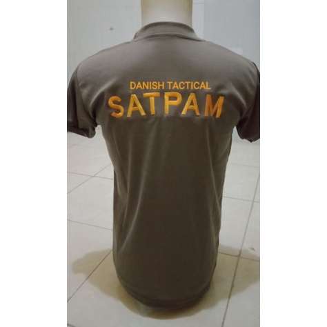 KAOS PENDEK SATPAM TERBARU BORDIR
