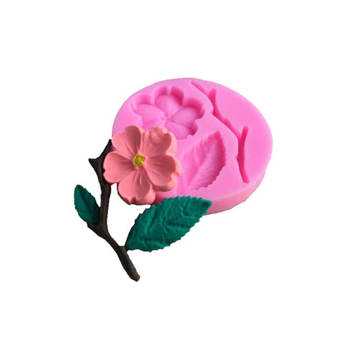 3D Silicon Mold Fondant Cake Decoration - Blossom Flower