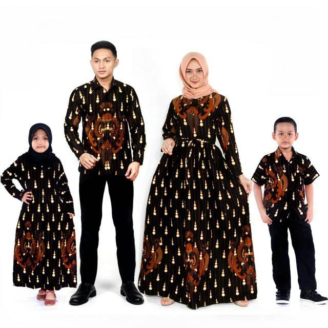 Produsen Batik Couple Keluarga - Couple Batik Indonesia Sarimbit Gamis Familly Set Hrb026 Batik Mia 7WAX6goHa9BWMR