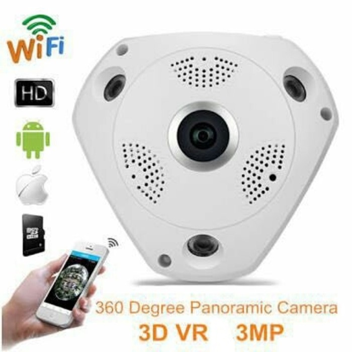 3 MP - VR CAM 3D / IP Camera VR 360 Wireless Fish Eye 360 Panoramic