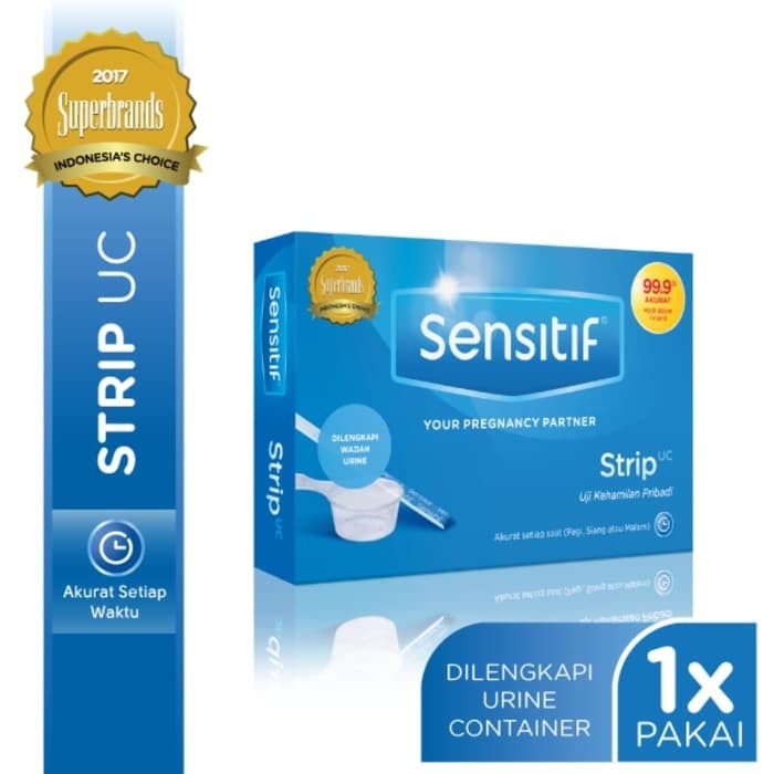 Sensitif Pack UC - Strip Uji Kehamilan Dengan Wadah Container