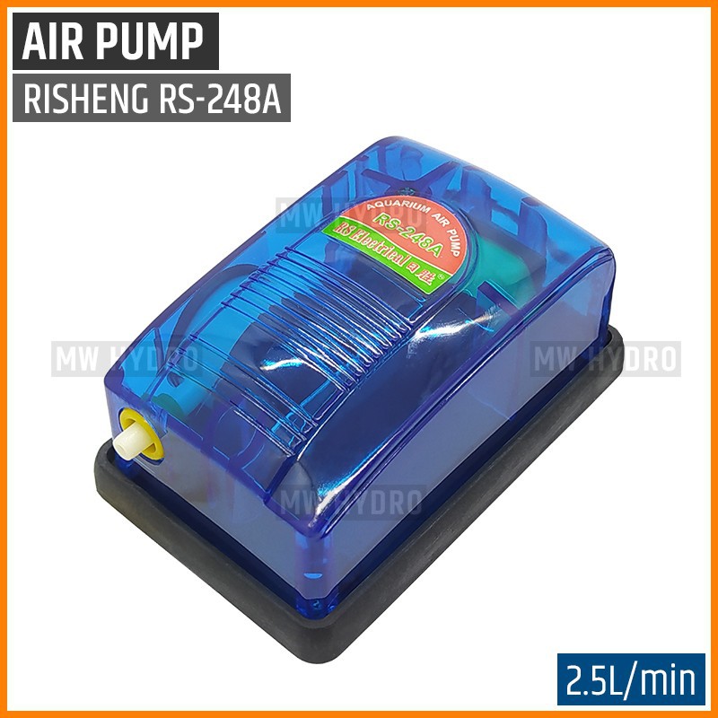 RISHENG RS-248A, Air Pump / Aerator / Pompa Udara 1 Lubang