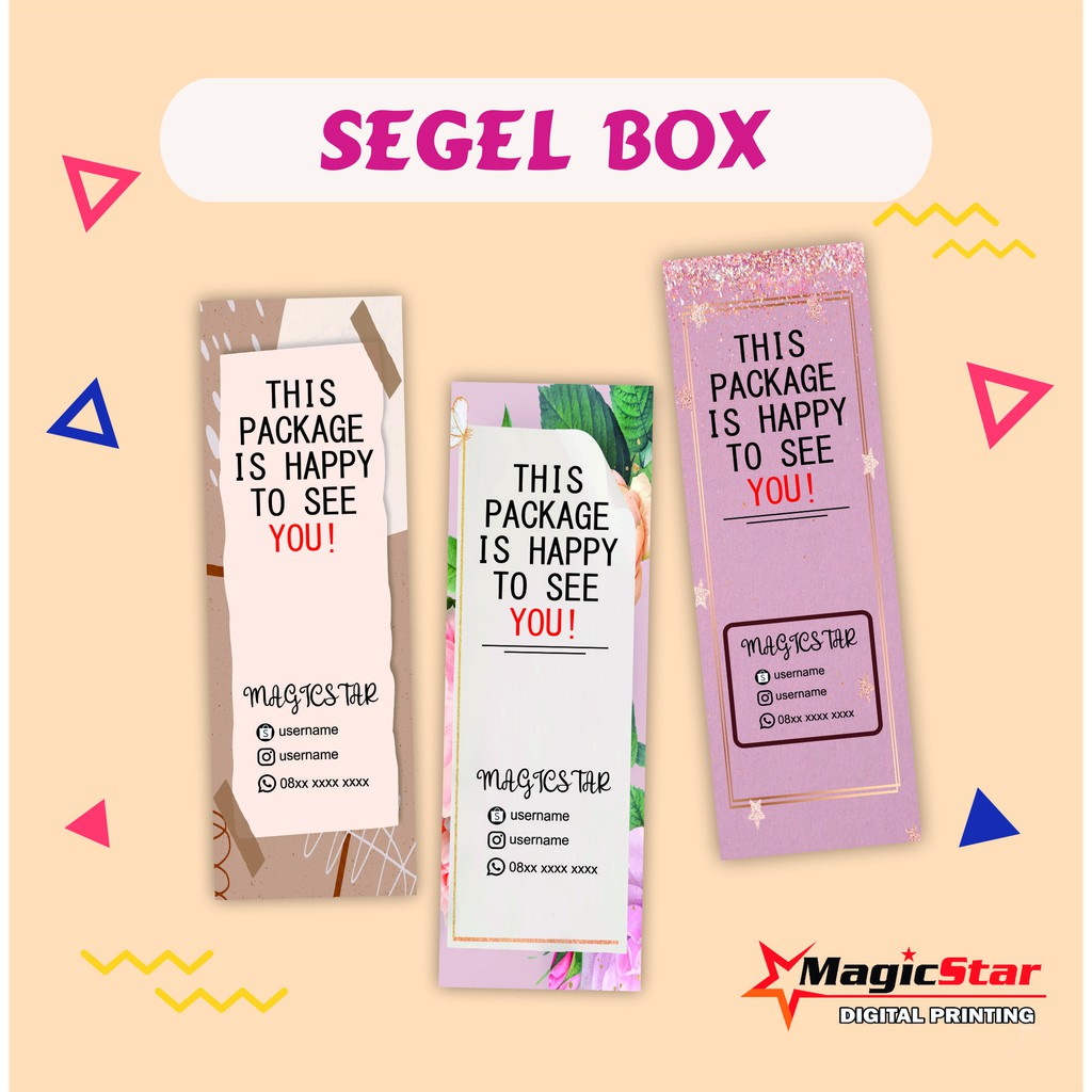 

SEGEL BOX PACKAGING OLSHOP / BOX KARDUS STIKER / KEMASAN HAMPERS