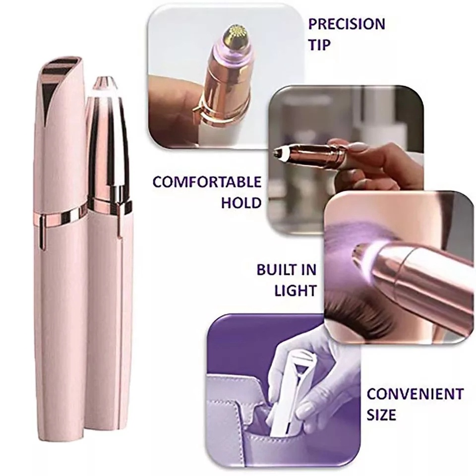 Eyebrow Trimmer Cukur Gunting Alis Elektrik Portable Wanita Travel