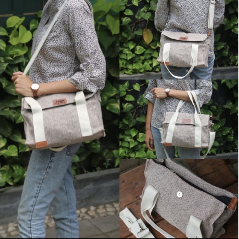 Tas goni premium dobel Handel persegi