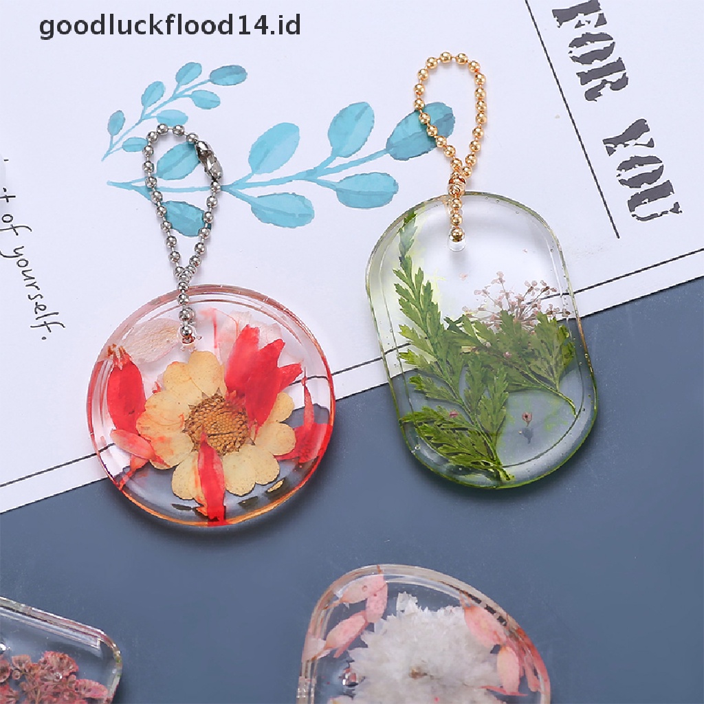 [OOID] DIY Keychain Pendant Silicone Mold Crystal Epoxy Resin Mold Jewelry Making Mould ID