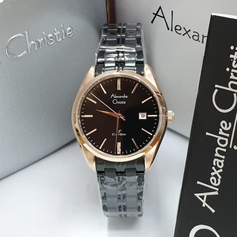 Jam Tangan Wanita Alexandre Christie 8558 AC8558 AC 8558 Stainless Steel Garansi Resmi 1 Tahun