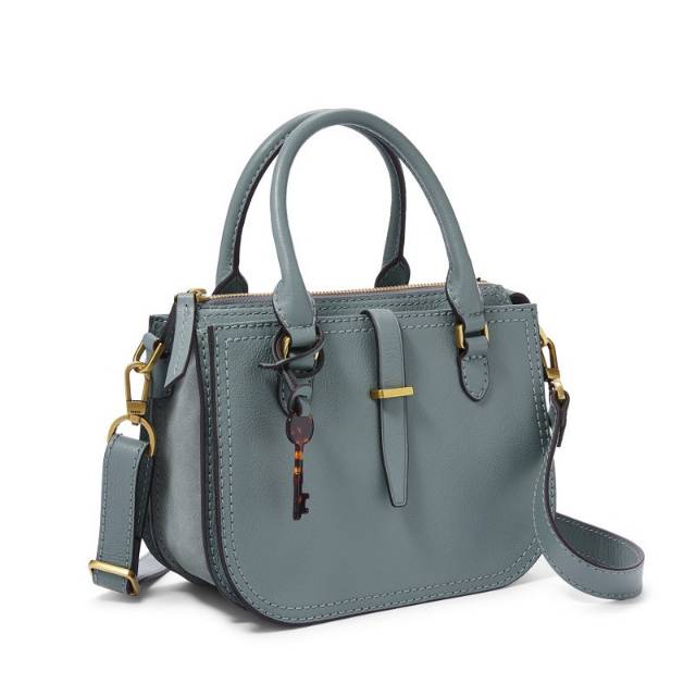 Tas fossil original mini ryder satchel chambray