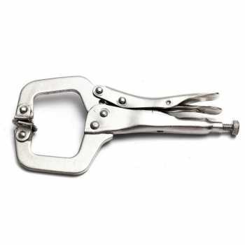 Tang Catok Klem Jepit C Clamp Swivel Pad Lock Grip Kunci Plier Buaya Jepit