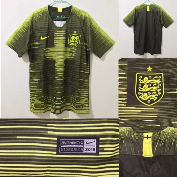 JERSEY BOLA INGGRIS TRAINING PREMATCH STABILO 2018/2019 GRADE ORI