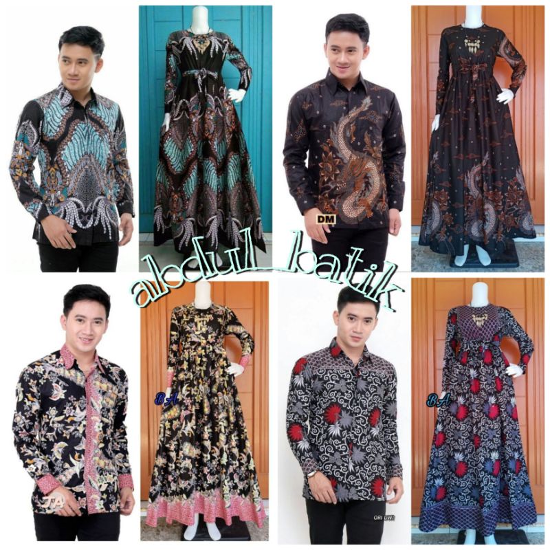 Maura Couple (COD) - Sania Ruffle Batik Couple ori Ndoro jowi DNT Garansi Termurah Shopee