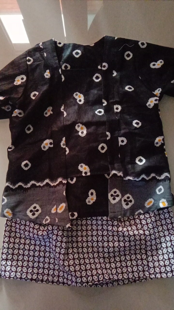 Setelan Batik Anak Bahan Katun Ba-185