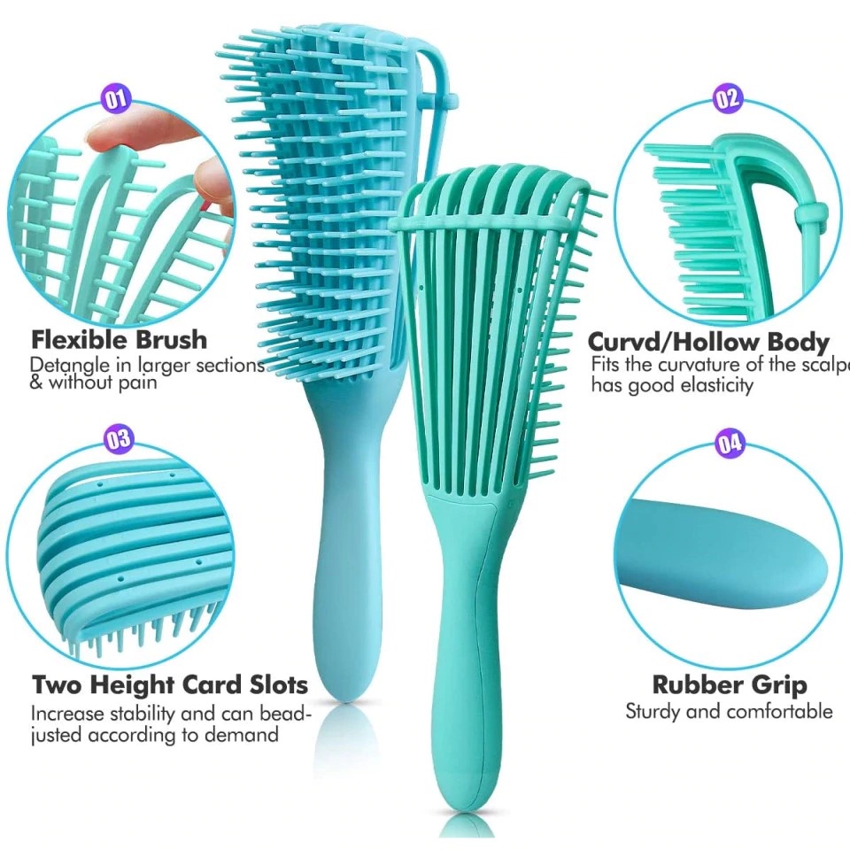 Sisir Rambut Salon Barber Hair Comb / Sisir Anti Rontok / Alat Styling Rambut Pria Wanita Sanggul Hairbun Sisir Cat Rambut 4 / 10 Set