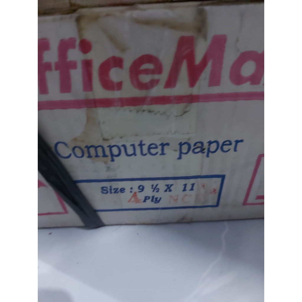 

OFFICE MAX CONTINOUS FORM 91/2 X 11 1/2 (4PLY)