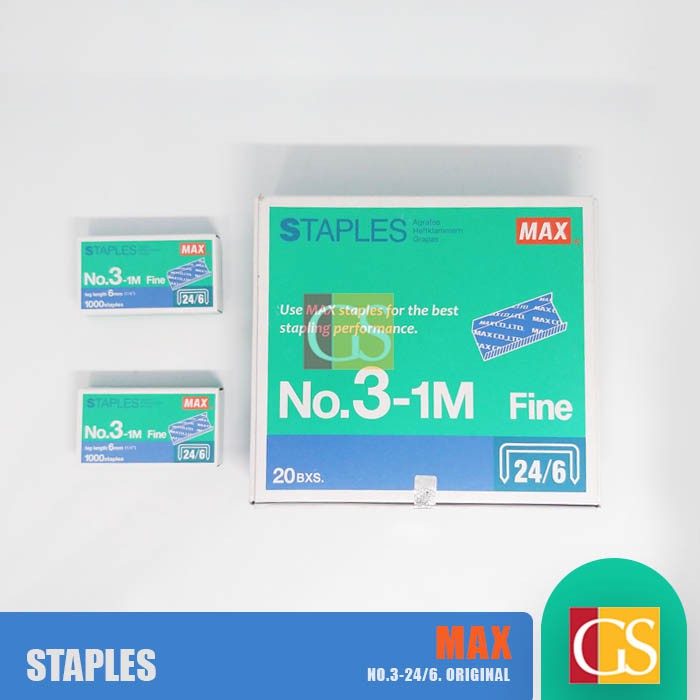 

Isi Stapler/Staples MAX No.3 24/6 Asli