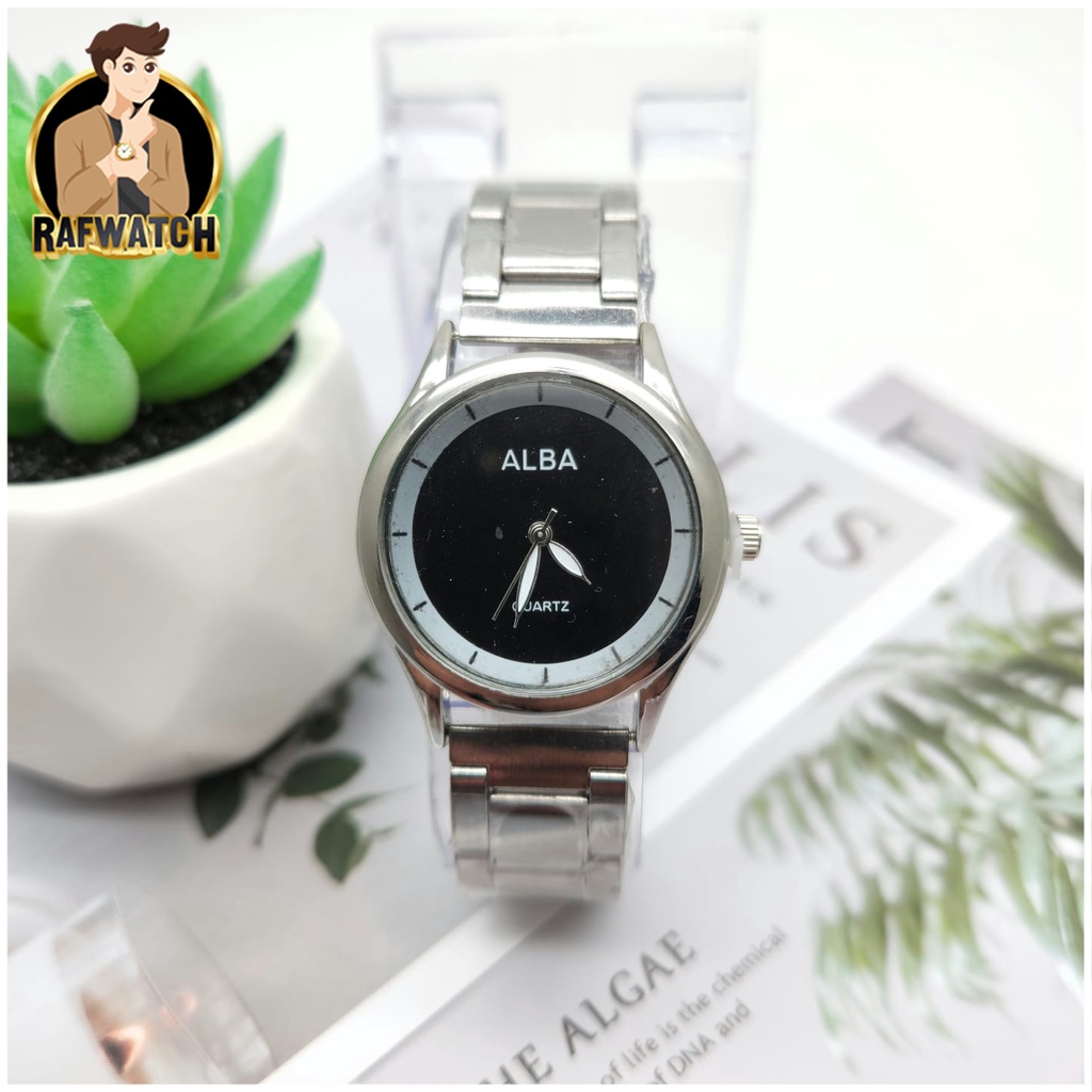 COD ✅Jam Tangan Wanita Alba Rantai Casual Fashion Strap Rantai Stainless Steel Grosir Murah