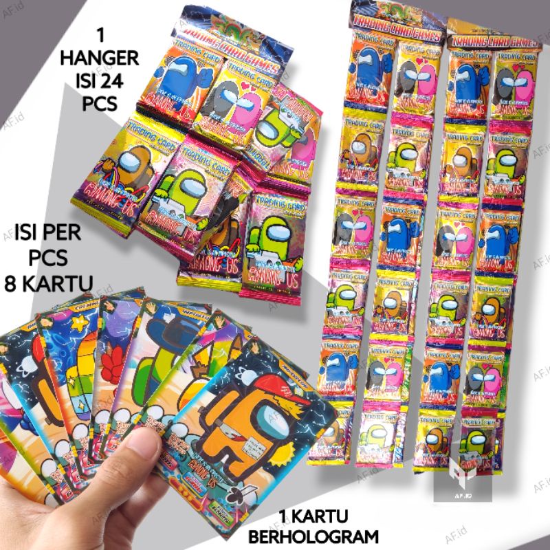 Kartu Trading Card Game Among Us 1 Pcs / 1 Bungkus isi 8 Kartu Mainan Anak Mainan Eceran Mainan Gros