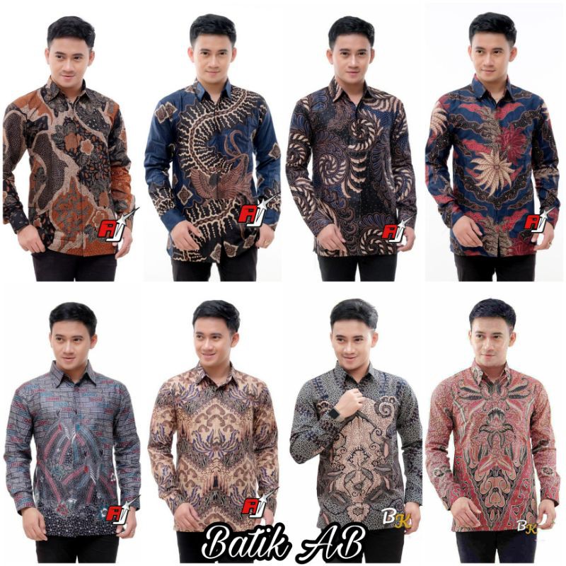 KEMEJA BATIK PRIA LENGAN PANJANG KEMEJA BATIK PRIA TERMURAH M L XL XXL