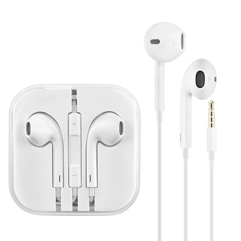 HEADSET IPHONE PORT JACK 3,5MM FOR IPHONE 5 5S IPHONE 6 6S STEREO BASS