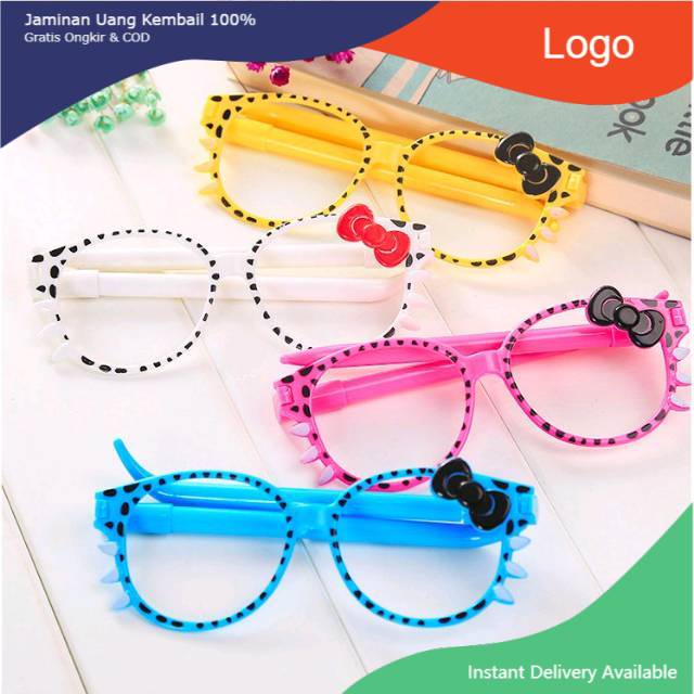 

Pena kacamata hello kitty 2 pcs pena di bagian gagang pulpen