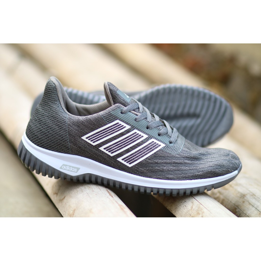 SEPATU ADIDAS SLOARGLIDE GREY ABU OLAHRAGA LARI RUNNING SPORT SNEAKERS CASUAL SEKOLAH KETS JOGGING