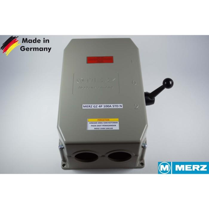 Saklar Merz Gz 100A/4P Buatan Jerman (Std N) Cos/Ohm Saklar/Handle Genset