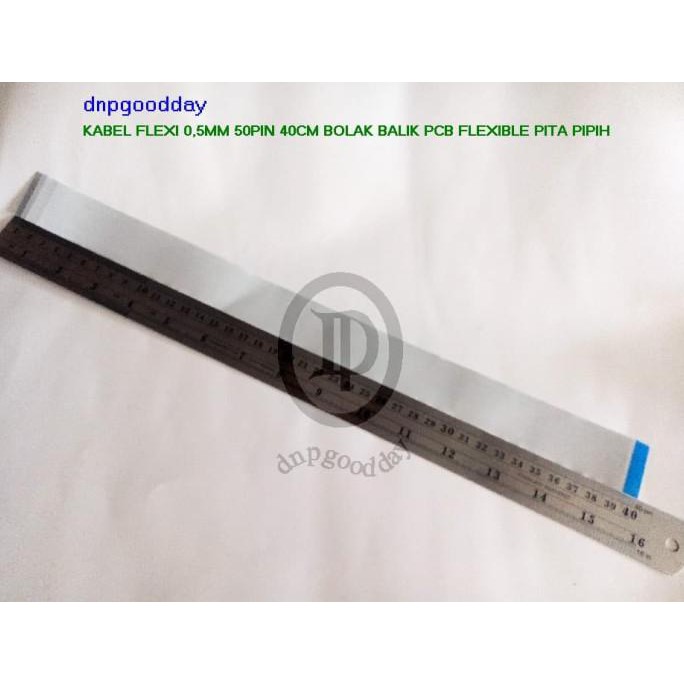 

Kabel Flexi 0,5Mm 50Pin 40Cm Bolak Balik Pcb Flexible Pita Pipih Dnpgood11 Kualitas Baik