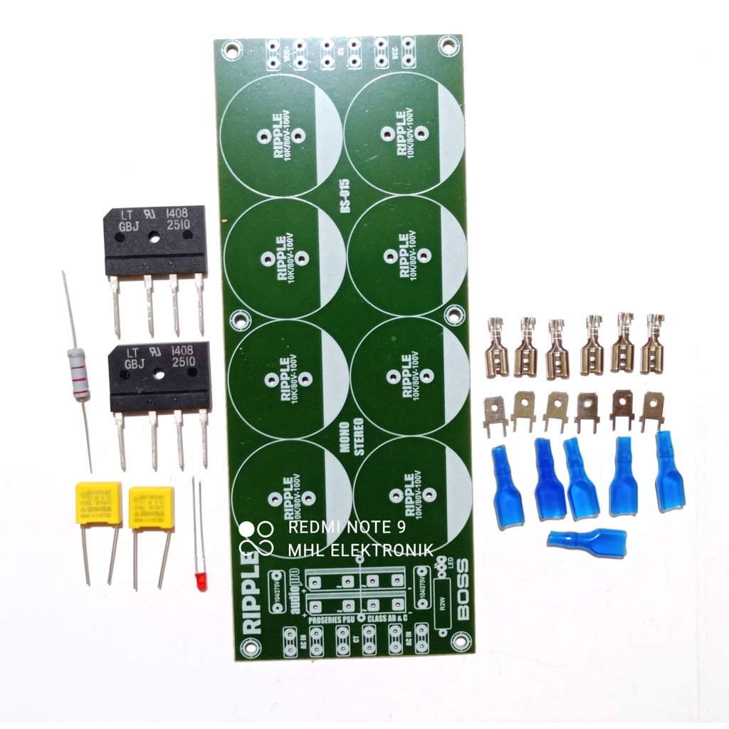 PCB PSU 8 Elco Plus Komponen Lengkap