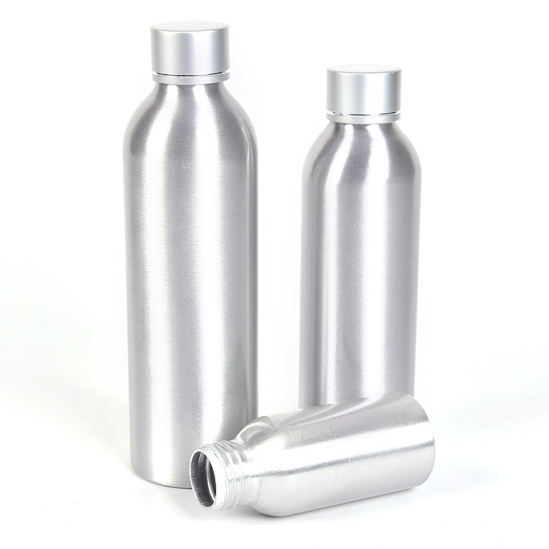 Botol Lotion Kosong Bahan Aluminum Metal Ukuran 50 / 100 / 120 / 150 / 250ml