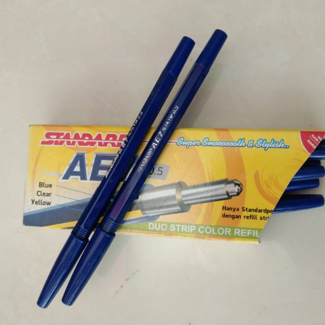 

Bolp standard AE7 warna biru isi 12 (pack)