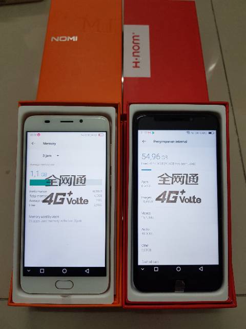 SMARTPHONE NEW ORIGINAL NOMI 8H 4G LTE VOLTE RAM 4GB ROM 64GB FULLSET GRS 1 TAHUN DISTRIBUTOR