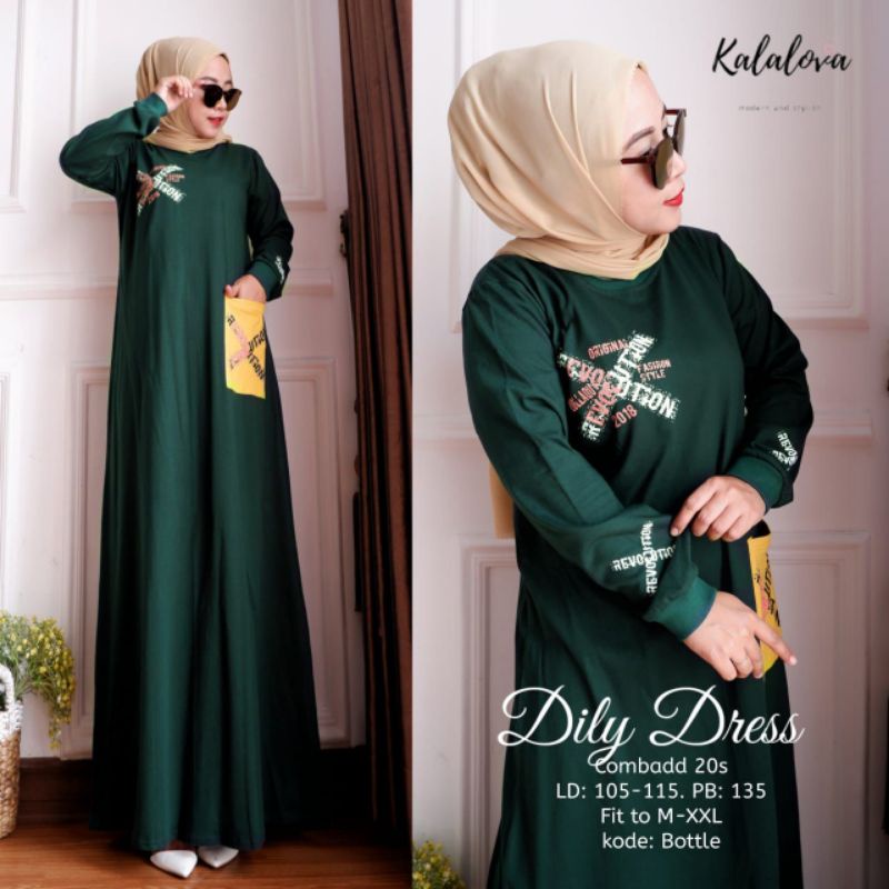 Gamis Kaos Import Premium. Gamis Wanita Dewasa Bahan Kaos Cotton Combad 20 S