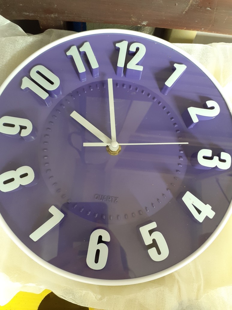 Jam Dinding Esa 433 Ikan Souvenir Diameter 23 Cm Best Seller