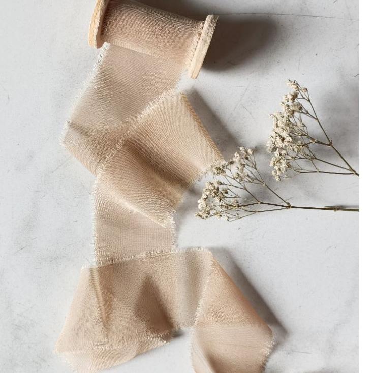 

Top Design,, SILKY RIBBON IN CASHMERE- wedding ribbon / calligraphy ribbon / vows ribbon / pita buke