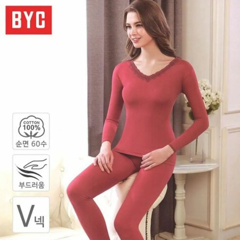 SET BAJU WANITA BYC SLEEP THERMAL SET part2