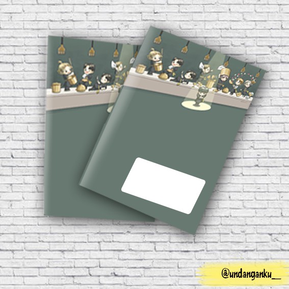 

Cover Buku Tulis/Sampul Buku Tulis Sekolah Custom/Bisa Pake Foto atau nama sendiri