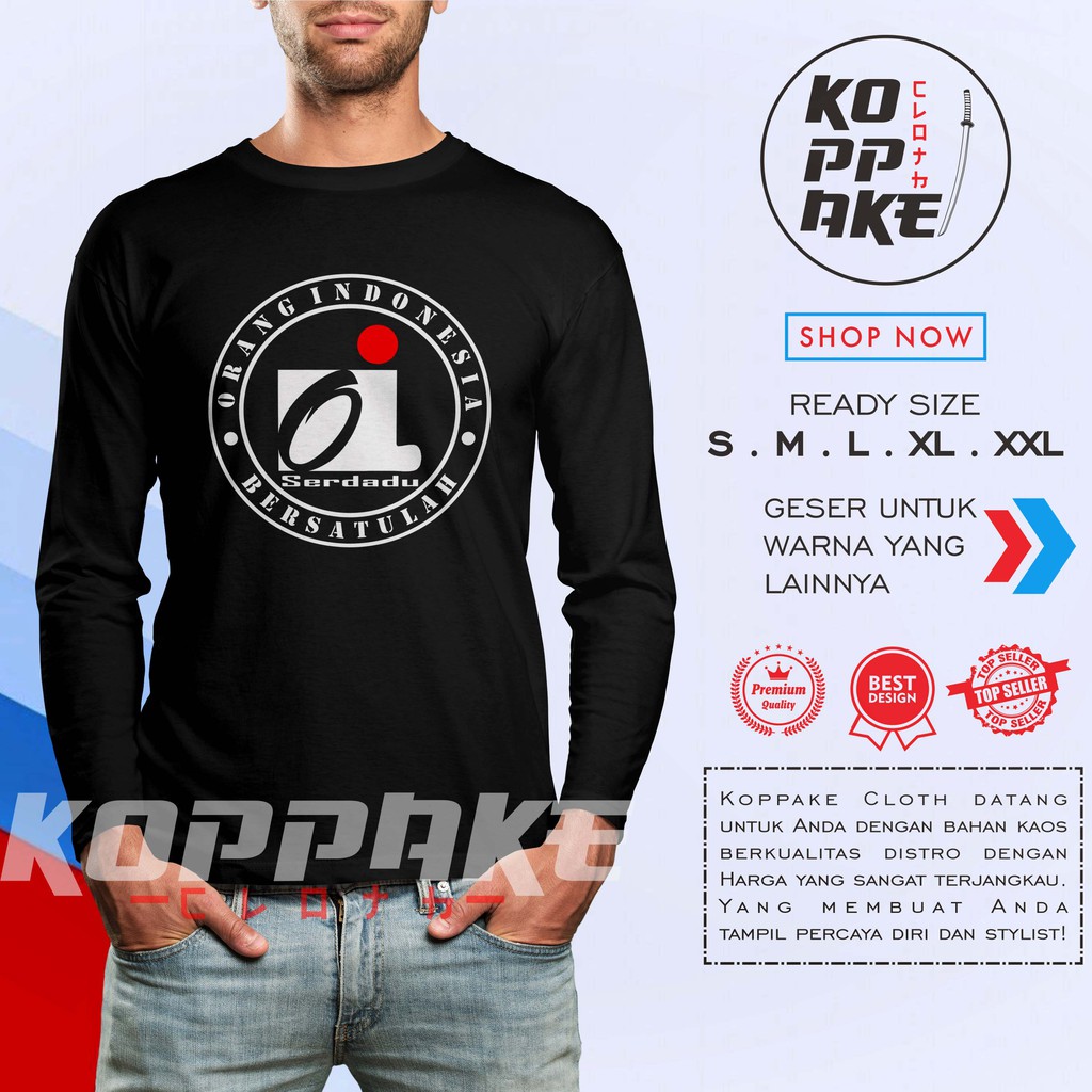 Kaos OI Serdadu Iwan Fals Lengan Panjang Baju Musik
