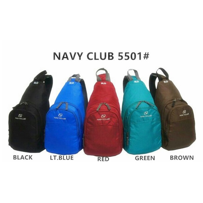 TAS RANSEL SELEMPANG NAVY CLUB / TAS BODY BAG NAVY CLUB 5501 ORIGINAL