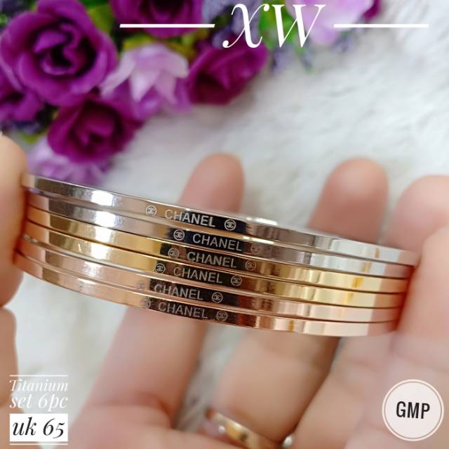 Gelang keroncong Titanium Mix G01032