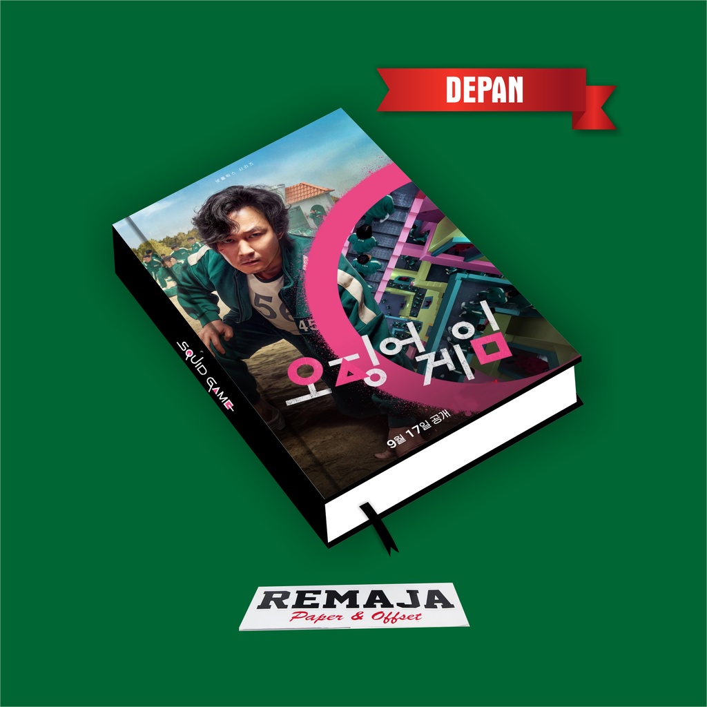 

Pocket book/Notebook Hardcover Squid Game CODE 2 A6 & A5 / buku tulis catatan notes