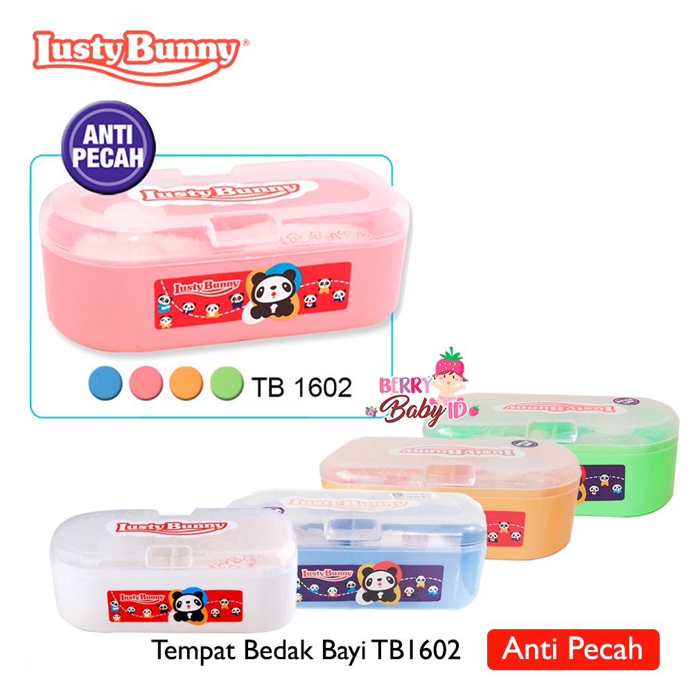 Lusty Bunny Tempat Bedak Bayi Kapsul Anti Pecah TB1602 Berry Mart